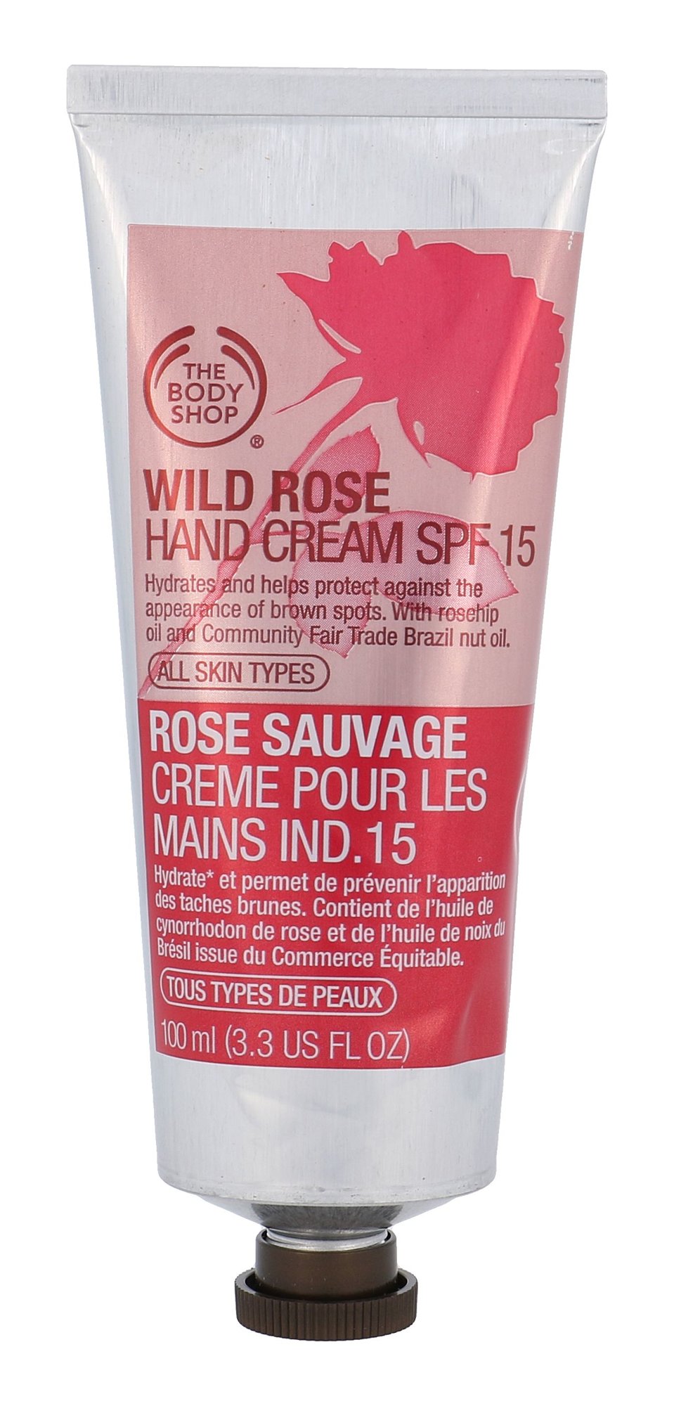 The Body Shop Wild Rose Hand Cream SPF15