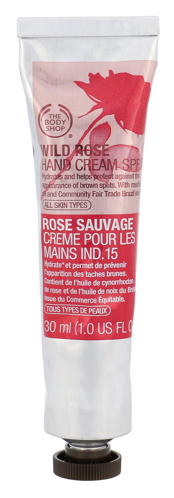 The Body Shop Wild Rose Hand Cream SPF15