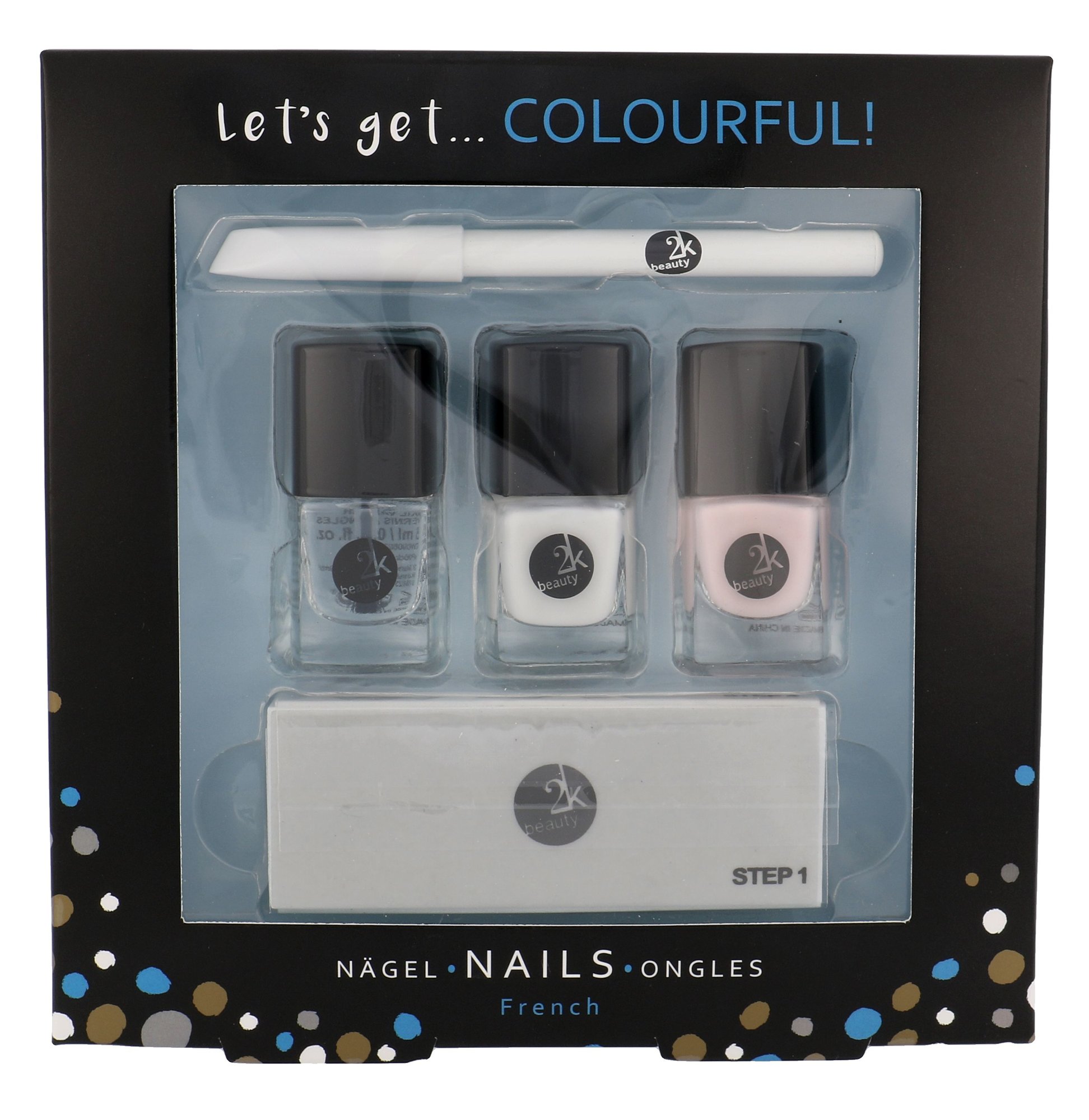 2K Let´s Get Colourful! French Nail Polish
