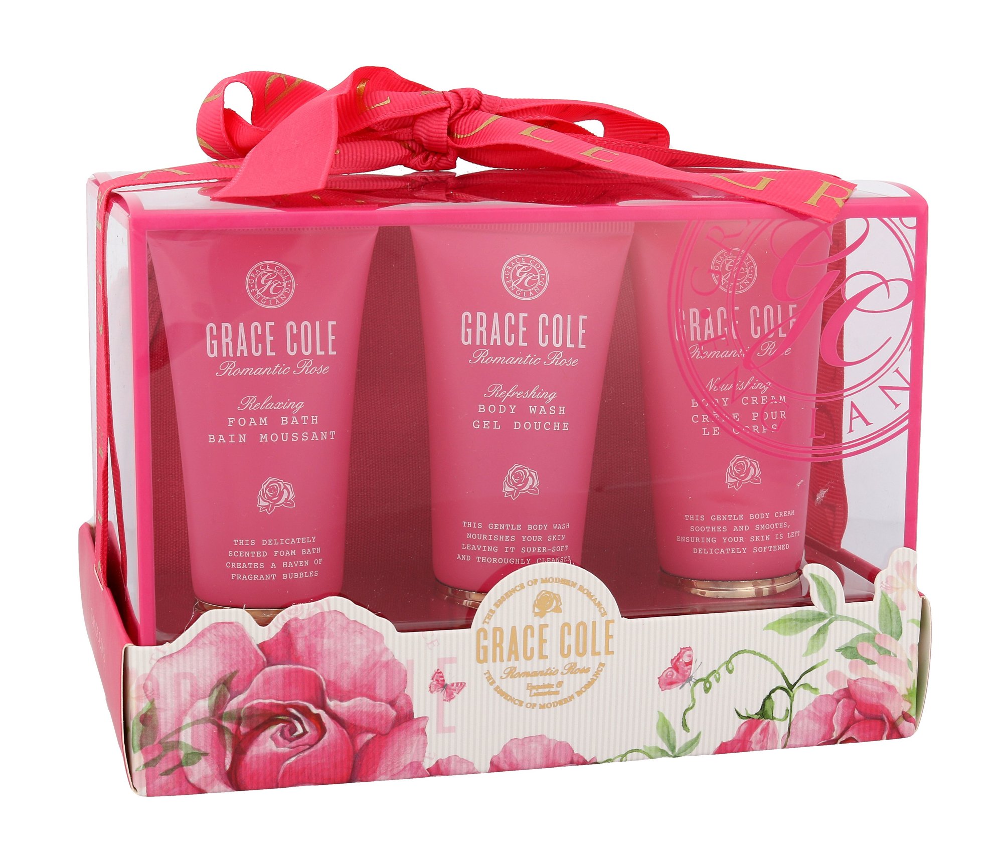 Grace Cole Romantic Rose Bath Kit