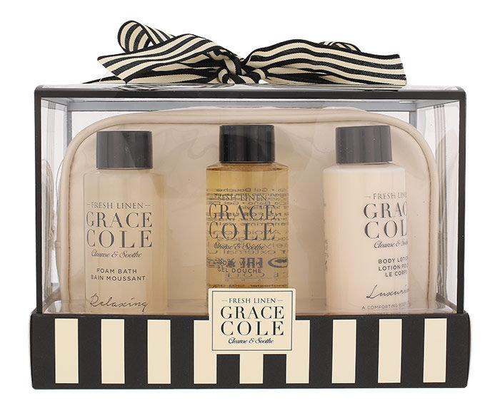 Grace Cole Fresh Linen Bath Kit