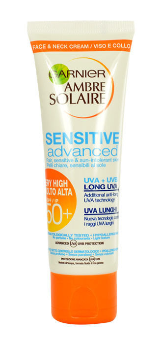 Garnier Ambre Solaire Sensitive Advanced SPF50 Face Cream